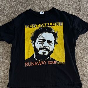 Post Malone 2020 Black Graphic Short Sleeve Tee